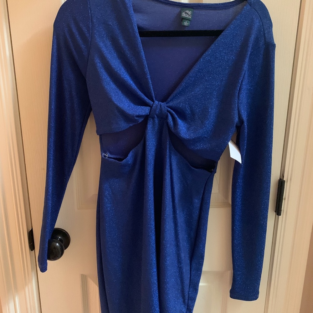 Wild Fable Fashion Metallic Long Sleeve Bodycon Size s